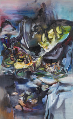 Moss month 240x150cm oil on linen 2012